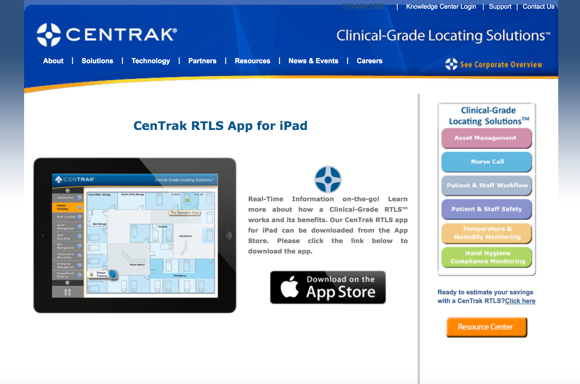 CenTrak's Website