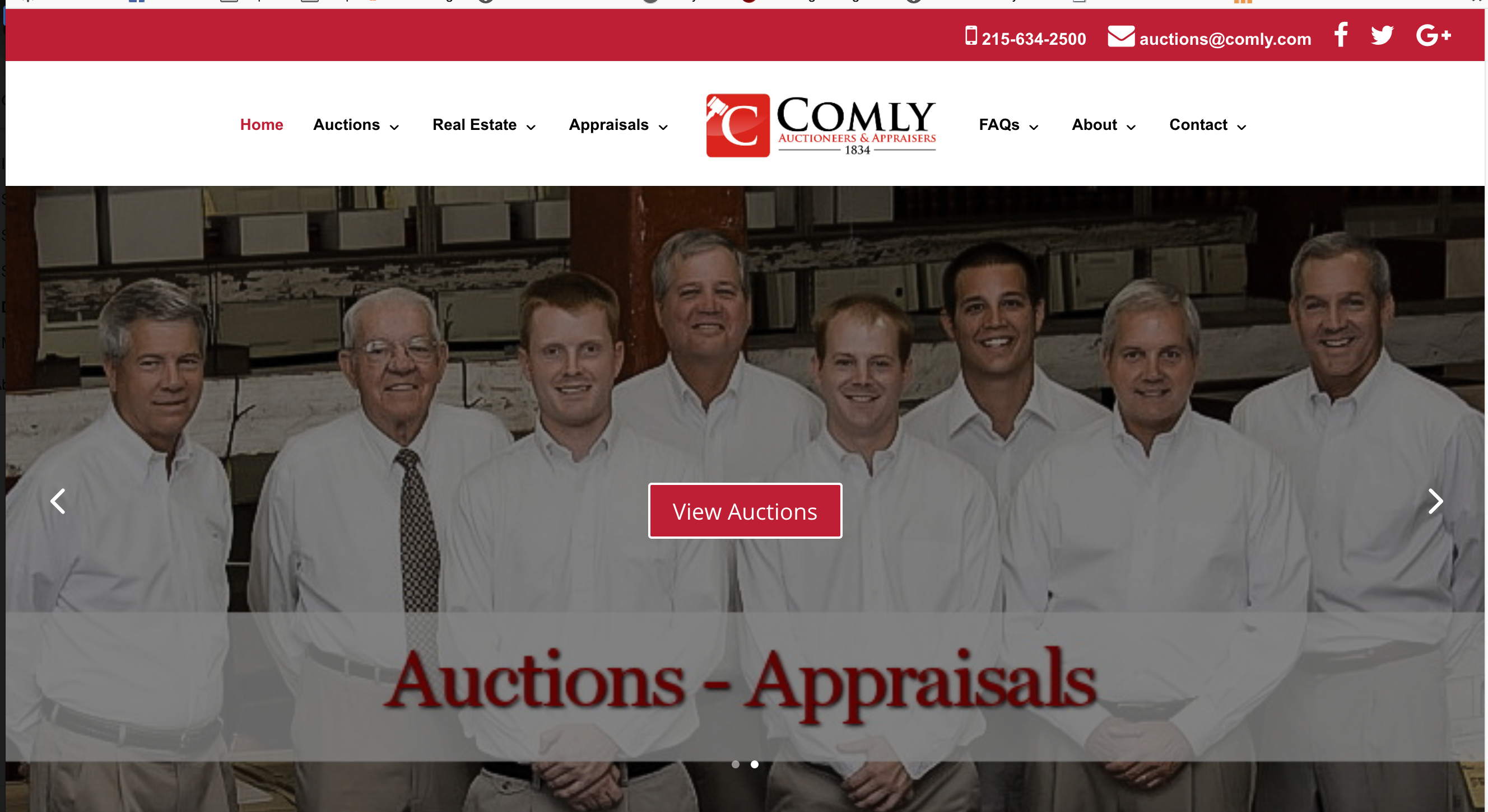 Comly Auctioneers & Apprasial's Website